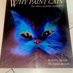 Colorful Vintage Cat Art Print Book Home Decor “Why Paint Cats”